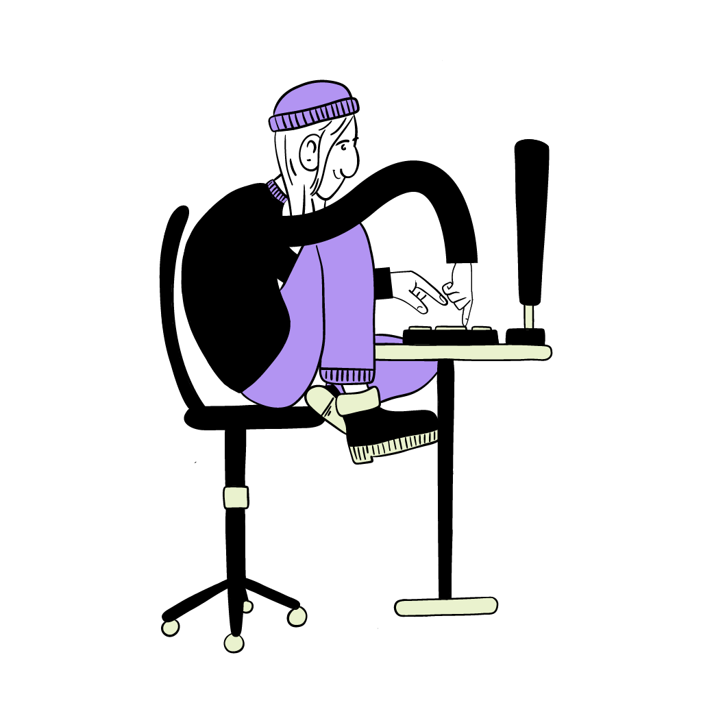 Illustration von Kristin Garrelts während der Arbeit